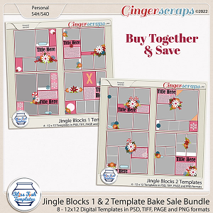 Jingle Blocks 1-2 Bake Sale Bundle by Miss Fish