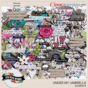 Under My Umbrella - Elements by Lisa Rosa Designs