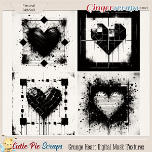 Grunge Heart Mask Textures 01 Grunge Heart Mask Textures 01