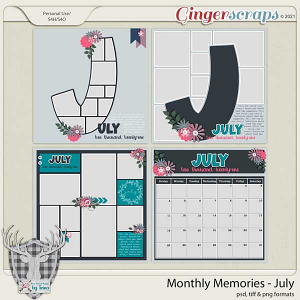 Monthly Memories - July by Dear Friends Designs by Trina