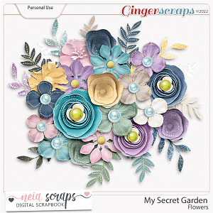 My Secret Garden - Flowers - by Neia Scraps