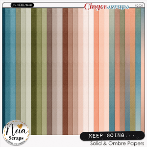 Keep Going - Solid & Ombre papers - by Neia Scraps