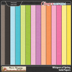 Whispers of Spring Solid Paper Pack by Moore Blessings Digital Design