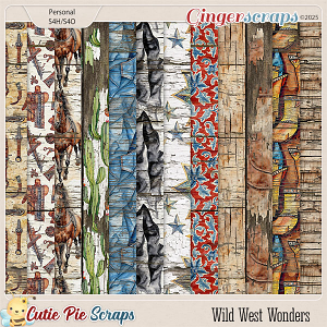 Wild West Wonders Wood Papers