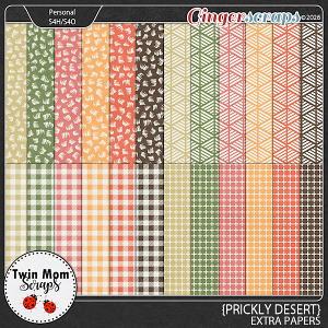 Prickly Desert - EXTRA PAPERS by Twin Mom Scraps