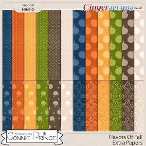 Flavors Of Fall - Extra Papers by Connie Prince