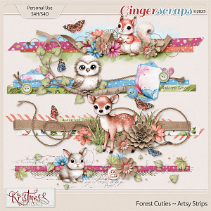 Forest Cuties Artsy Strips