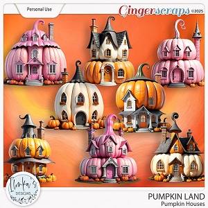 Pumpkin Land Pumpkin Houses by Ilonka's Designs