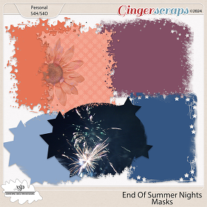 End of Summer Nights Masks-by Adrienne Skelton Designs