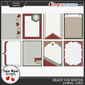 Ready for Winter - JOURNAL CARDS by Twin Mom Scraps