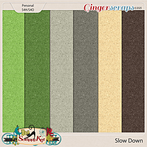Slow Down Glittery Felt Paper by The Scrappy Kat