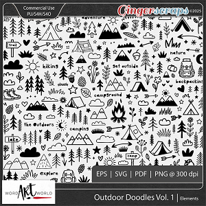 Outdoor Doodles Vol 1 CU Elements Outdoor Doodles Vol 1 CU Elements