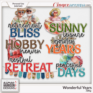 Wonderful Years Titles by Aimee Harrison