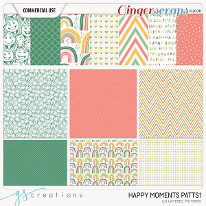 Happy Moments Patterns1 (CU) by GS Creations