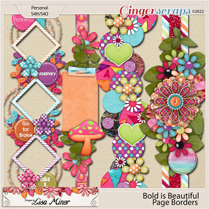 Bold is Beautiful Page Borders from Designs by Lisa Minor