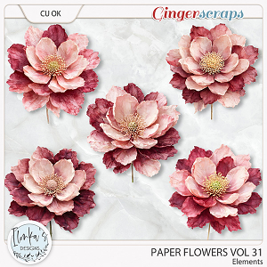 CU Paper Flowers Vol 31 by Ilonka's Designs