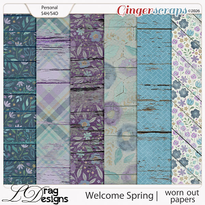Welcome Spring: Worn Out Papers by LDragDesigns