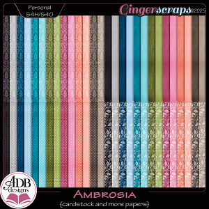 Ambrosia Solid Papers & More by ADB Designs