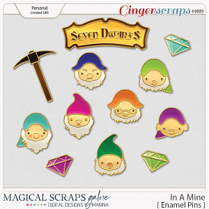 In A Mine (enamel pins)