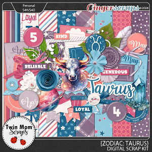 Zodiac: Taurus - KIT by Twin Mom Scraps