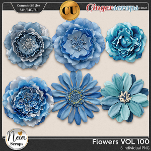 Flowers - VOL100 {CU} - by Neia Scraps Flowers - VOL100 {CU} - by Neia Scraps