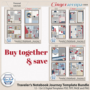 Travelers Notebook: Journey Template Bundle by Miss Fish