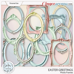 Easter Greetings Photo Frames by Ilonka's Designs