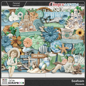 Seafoam Elements by Let Me Scrapbook