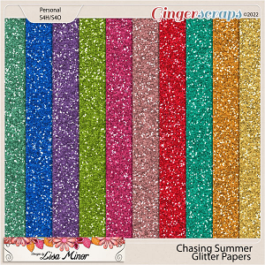 Chasing Summer Glitter Papers from Designs by Lisa Minor