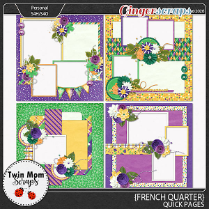 French Quarter - QUICK PAGES by Twin Mom Scraps
