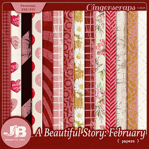 A Beautiful Story: February Papers by JB Studio