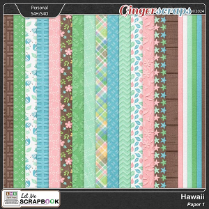 Hawaii-1 Paper by Let Me Scrapbook