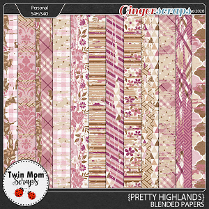 Pretty Highlands - BLENDED PAPERS by Twin Mom Scraps