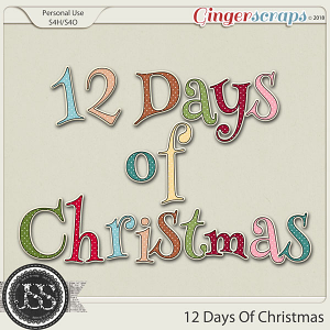 12 Days Of Christmas Alphabets