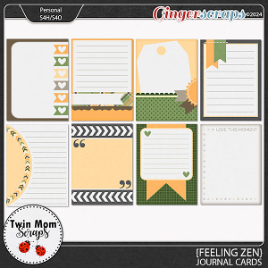 Feeling Zen - JOURNAL CARDS by Twin Mom Scraps