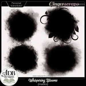 Whispering Blooms Masks by ADB Designs