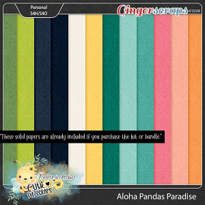 Aloha Pandas Paradise Solid
