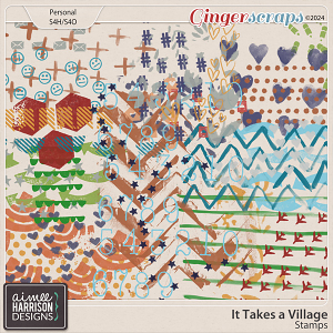 It Takes a Village Stamps by Aimee Harrison