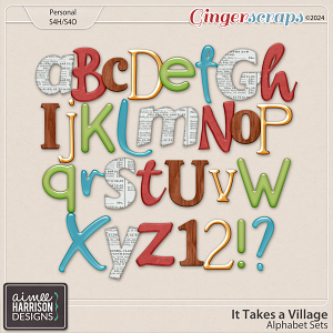 It Takes a Village Alphabet Sets by Aimee Harrison