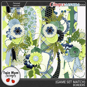 Game Set Match - BORDERS by Twin Mom Scraps