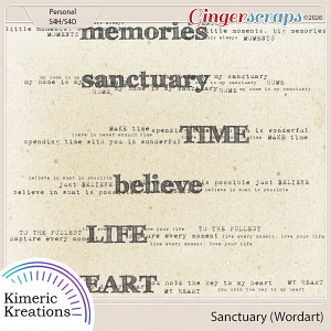 Sanctuary Word Art by Kimeric Kreations