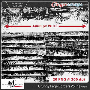Grungy Page Borders Vol. 1 Grungy Page Borders Vol. 1
