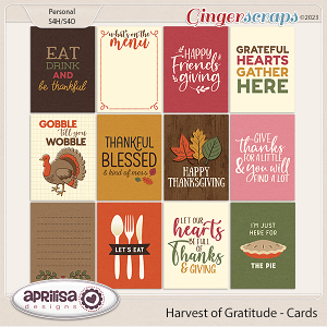 Harvest of Gratitude  - Cards is by Aprilisa Designs