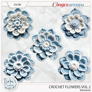 CU Crochet Flowers Vol 2 by Ilonka's Designs 