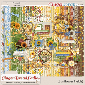 GingerBread Ladies Collab: Sunflower Fields 