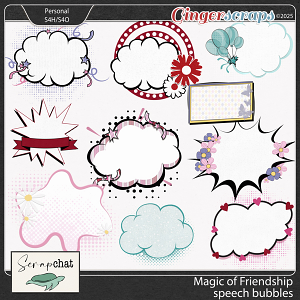 Magic of Friendship Speech Bubbles by ScrapChat Designs