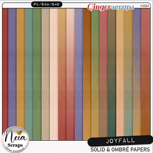 Joyfall - Solid & Ombré Papers - by Neia Scraps Joyfall - Solid & Ombré Papers - by Neia Scraps