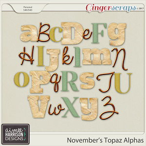 November's Topaz Alpha Sets by Aimee Harrison