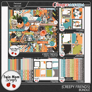 Creepy Friends - BUNDLE by Twin Mom Scraps