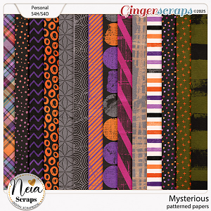 Mysterious - Patterned Papers - by Neia Scraps